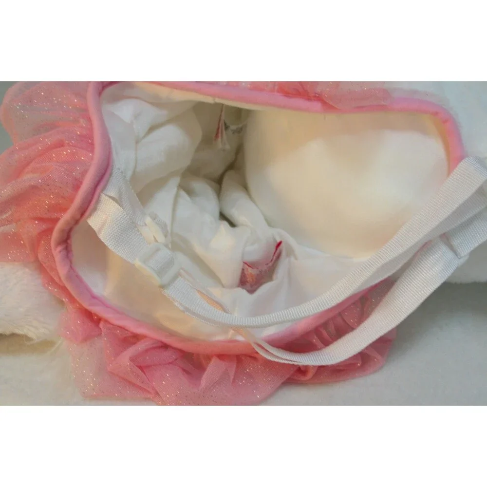Dream Play Imagine Unicorn Rider Child Halloween Costume Soft White Pink Plush